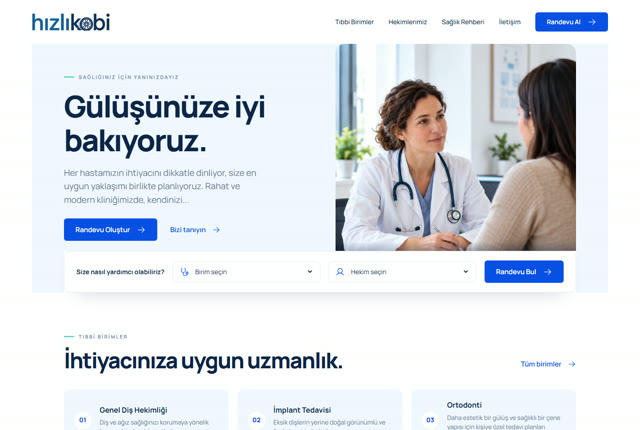 Klinik Sağlık 3 temasının demo önizlemesi