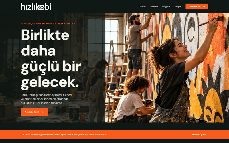 Dernek 4 temasının demo önizlemesi
