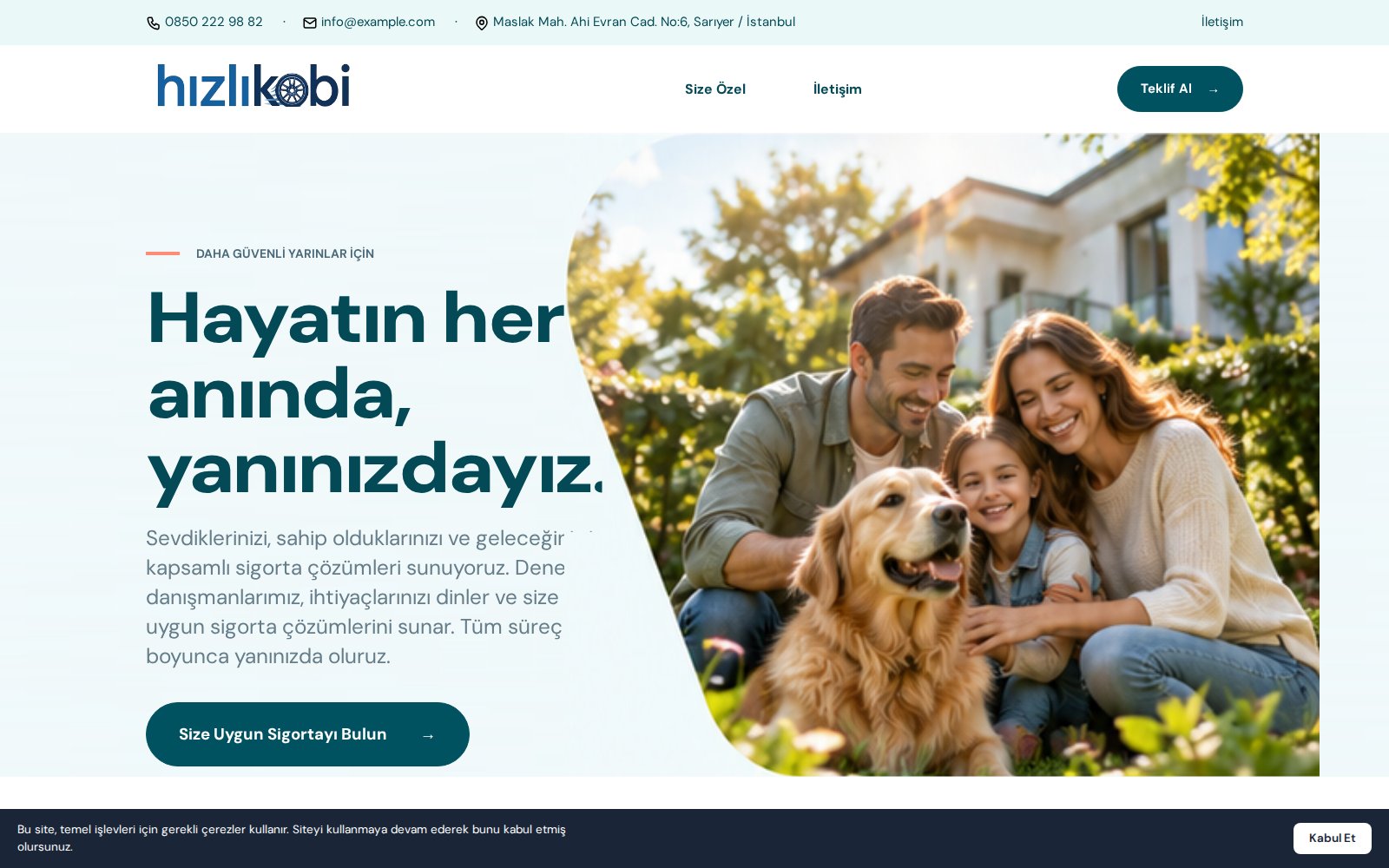 Sigorta Acenteliği 1 temasının demo önizlemesi